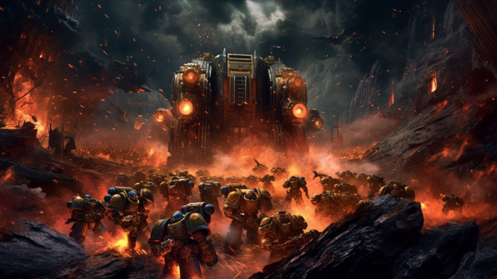endless battle in wh40k universe